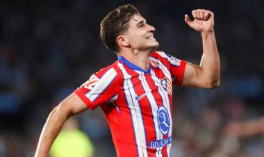 Con gol de Julián Álvarez, Atlético Madrid le ganó al Athletic Club de Bilbao y es líder de LaLiga de España