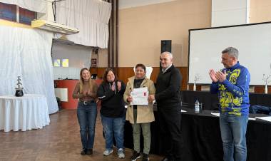 Calvo y Gaido recorrieron las instalaciones de Atlético Maria Juana