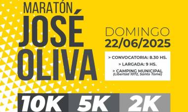 Llega una nueva edición de la Maratón José Oliva: inscripciones Abiertas