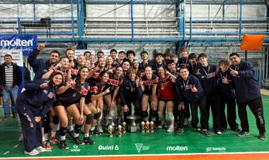 Interasociaciones de vóleibol S16, Santa Fe campeón por partda doble