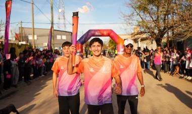 La Antorcha Suramericana pasó por Helvecia y San Javier