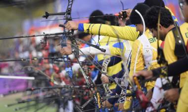 Marcus D'Almeida trajo su jerarquía internacional al tiro con arco en Rosario