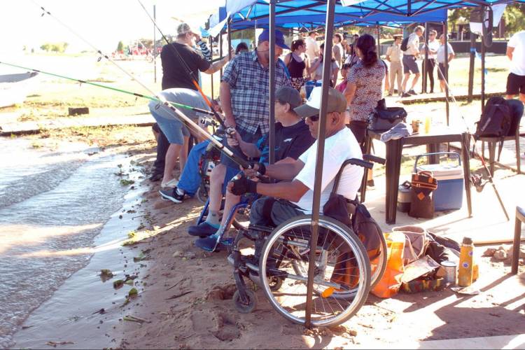 Inclusión a orillas de la Setúbal: la pesca adaptada puso en marcha la Semana de la Laguna
