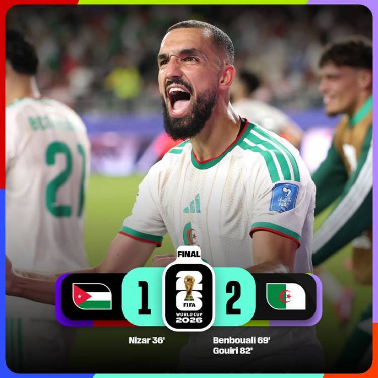 Argelia le ganó a Jordania y se juega la clasificación con Austria