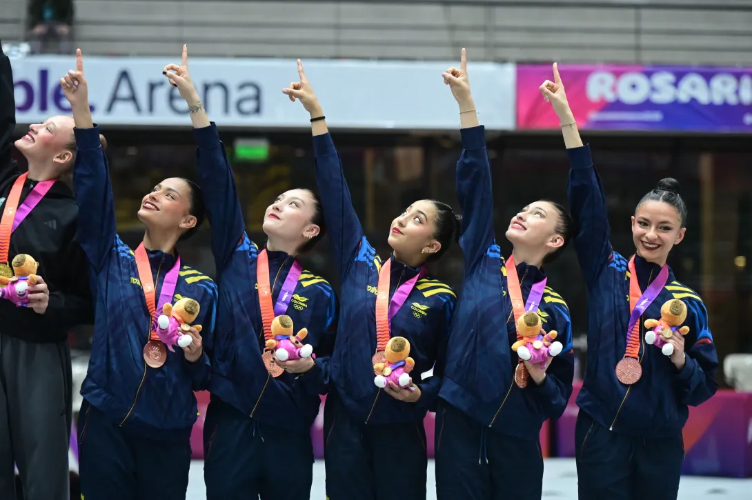 Brasil dominó la gimnasia rítmica, Colombia y Venezuela también subieron al podio