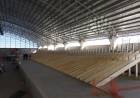Provincia comenzó el montaje de la pista de madera del nuevo velódromo de Rafaela que albergará los Juegos Suramericanos*