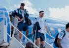 La Selección argentina llegó a Dallas en la previa del partido ante Austria