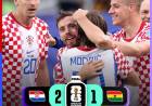 Croacia venció 2-1 a Ghana y le arrebató el segundo puesto