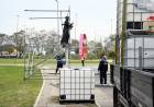 Juegos Suramericanos: avanza el montaje de los escenarios deportivos en la Costanera Este