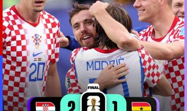 Croacia venció 2-1 a Ghana y le arrebató el segundo puesto