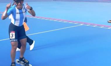Rosario volvió a subir al podio: Naiara Sagasti, bronce en patinaje de velocidad en los Juegos Suramericanos