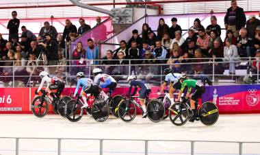 Ciclismo Pista: Colombia se coronó con las medallas de oro en el Invencible Velódromo de Rafaela
