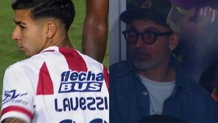 La emoción de Lavezzi tras el debut de su hijo en Unión