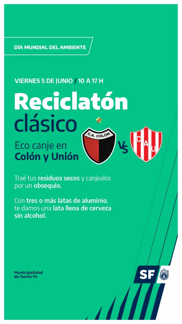 La Municipalidad realizará una nueva edición del  “Clásico de Reciclatón”