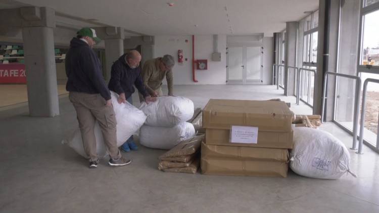 Juegos Suramericanos 2026: Llegaron los materiales deportivos de handball al estadio Invencible Santa Fe