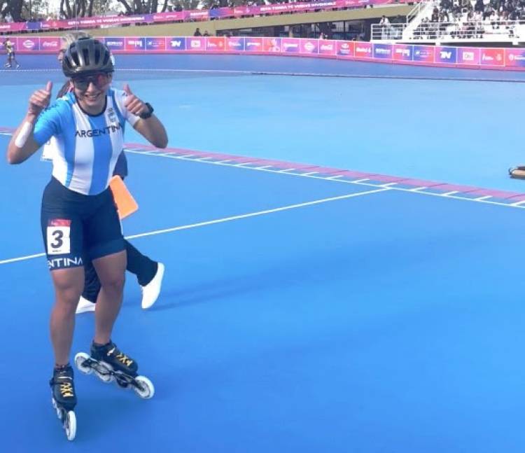 Rosario volvió a subir al podio: Naiara Sagasti, bronce en patinaje de velocidad en los Juegos Suramericanos